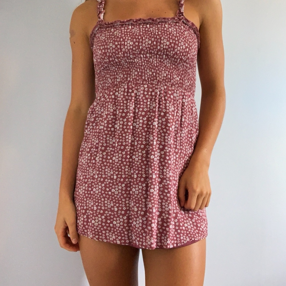 PACSUN LA Hearts Ruffle Smocked Dress